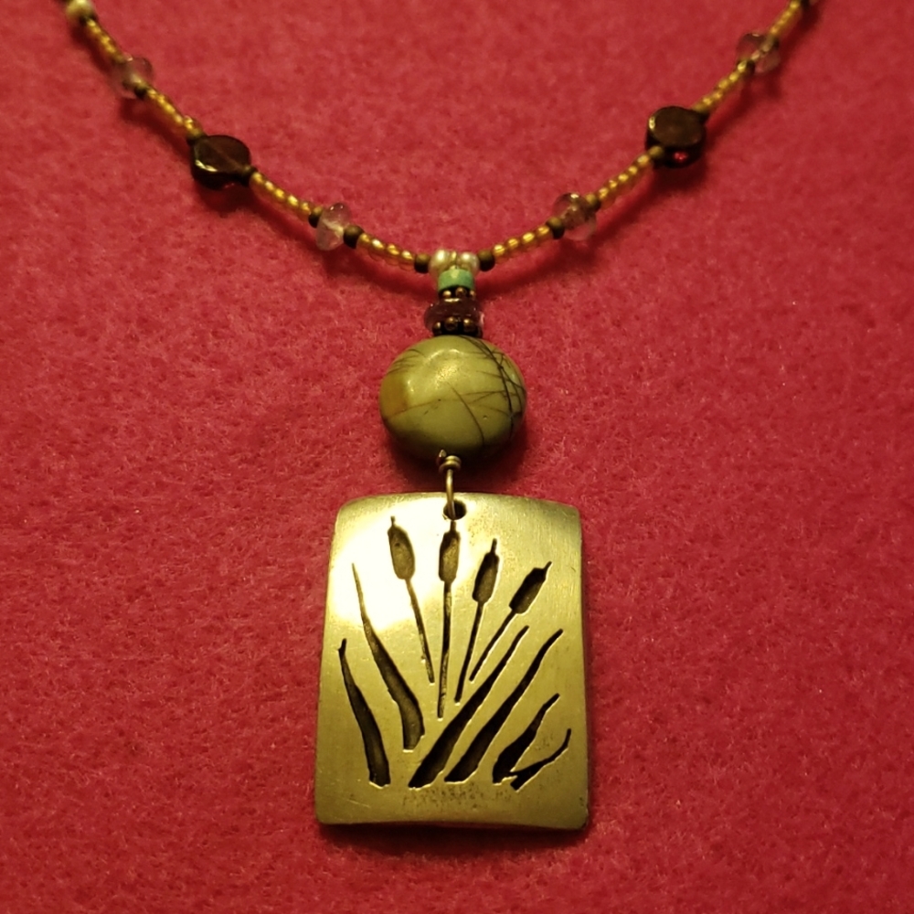 Cattail Necklace